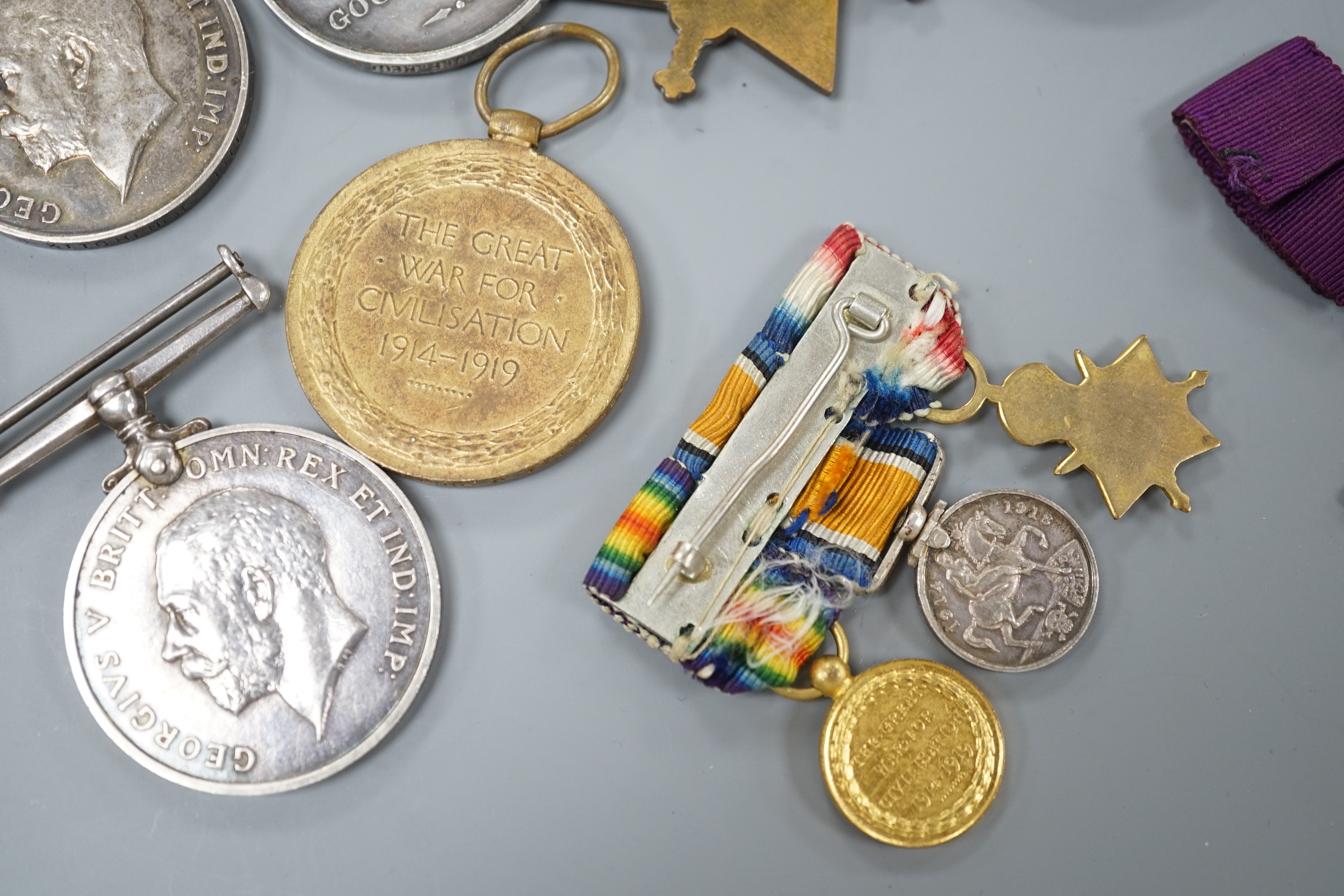 WWI and George V medals to include